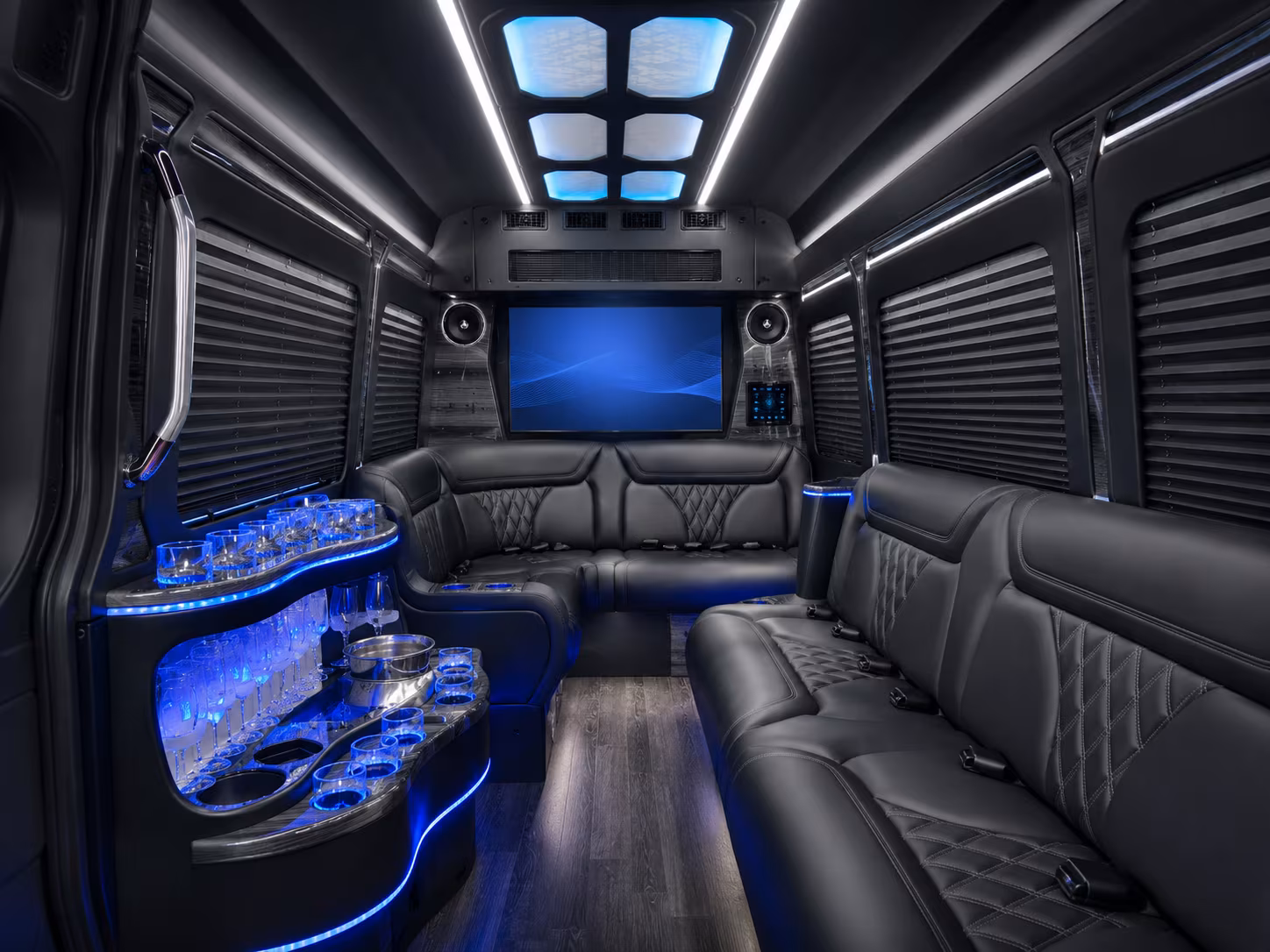 santa monica 28 passenger party bus
