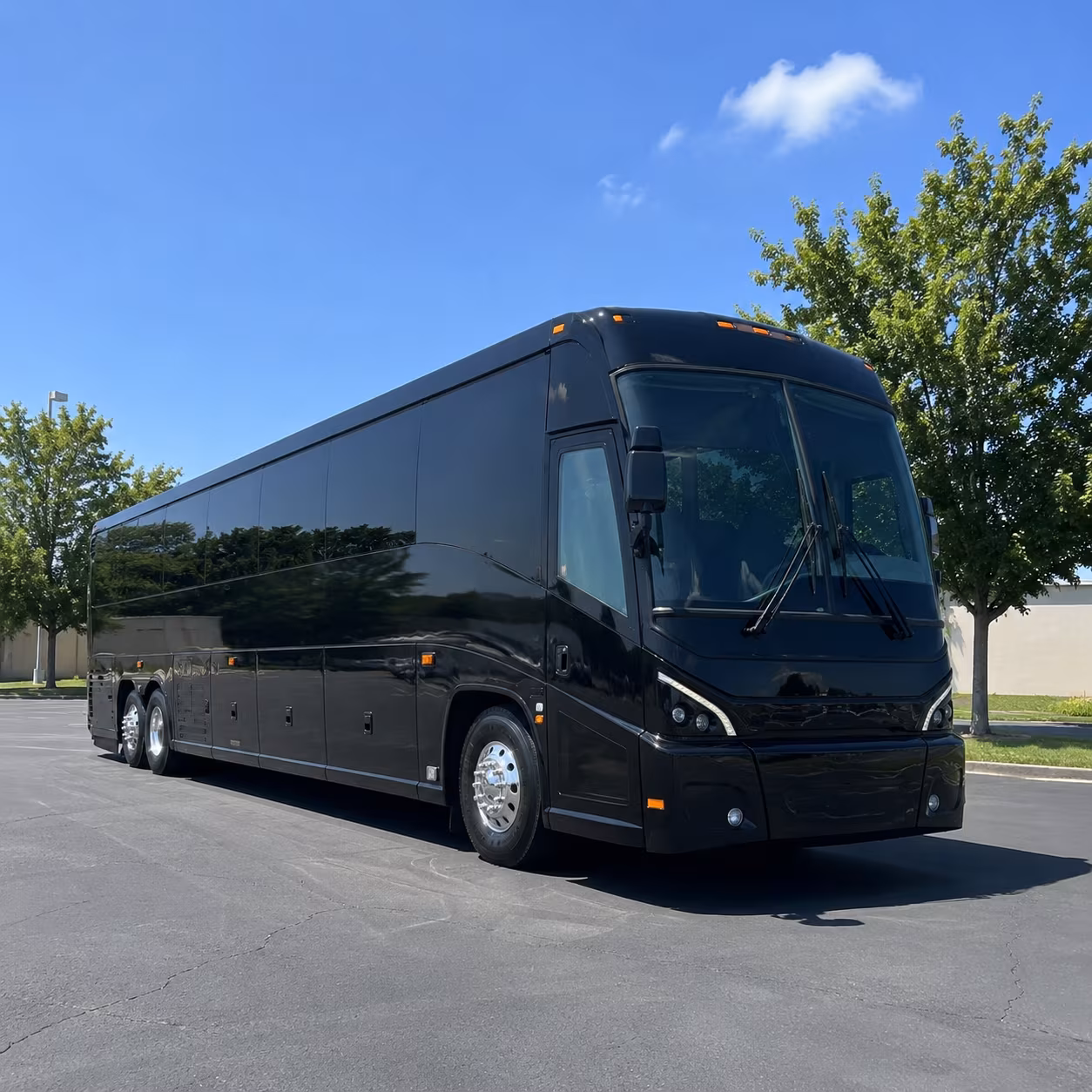 santa monica charter bus services exterior