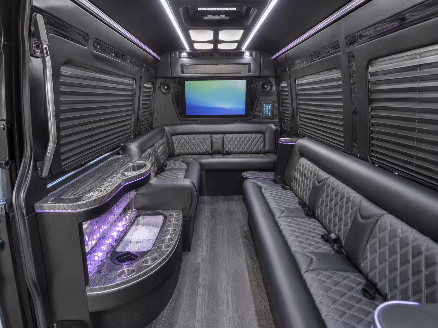 santa monica party bus interior