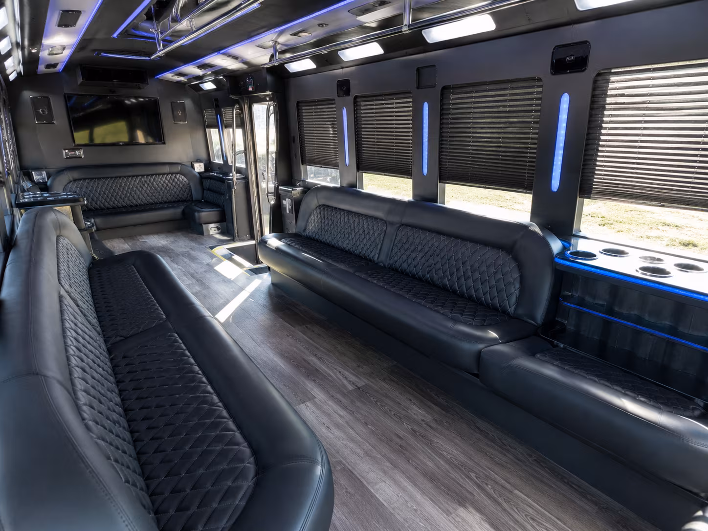 white and black party buses for santa monica prom book before they re gone